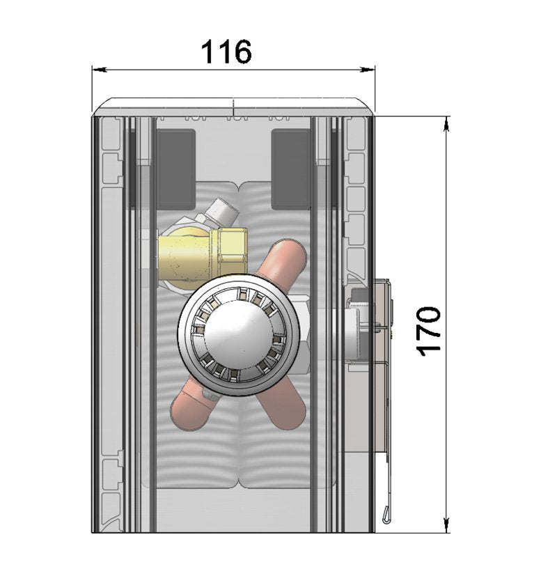 Wall-mounted convector NU1