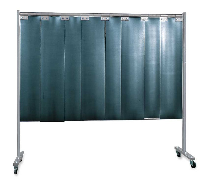 1-panel mobile protective screen with strip curtain