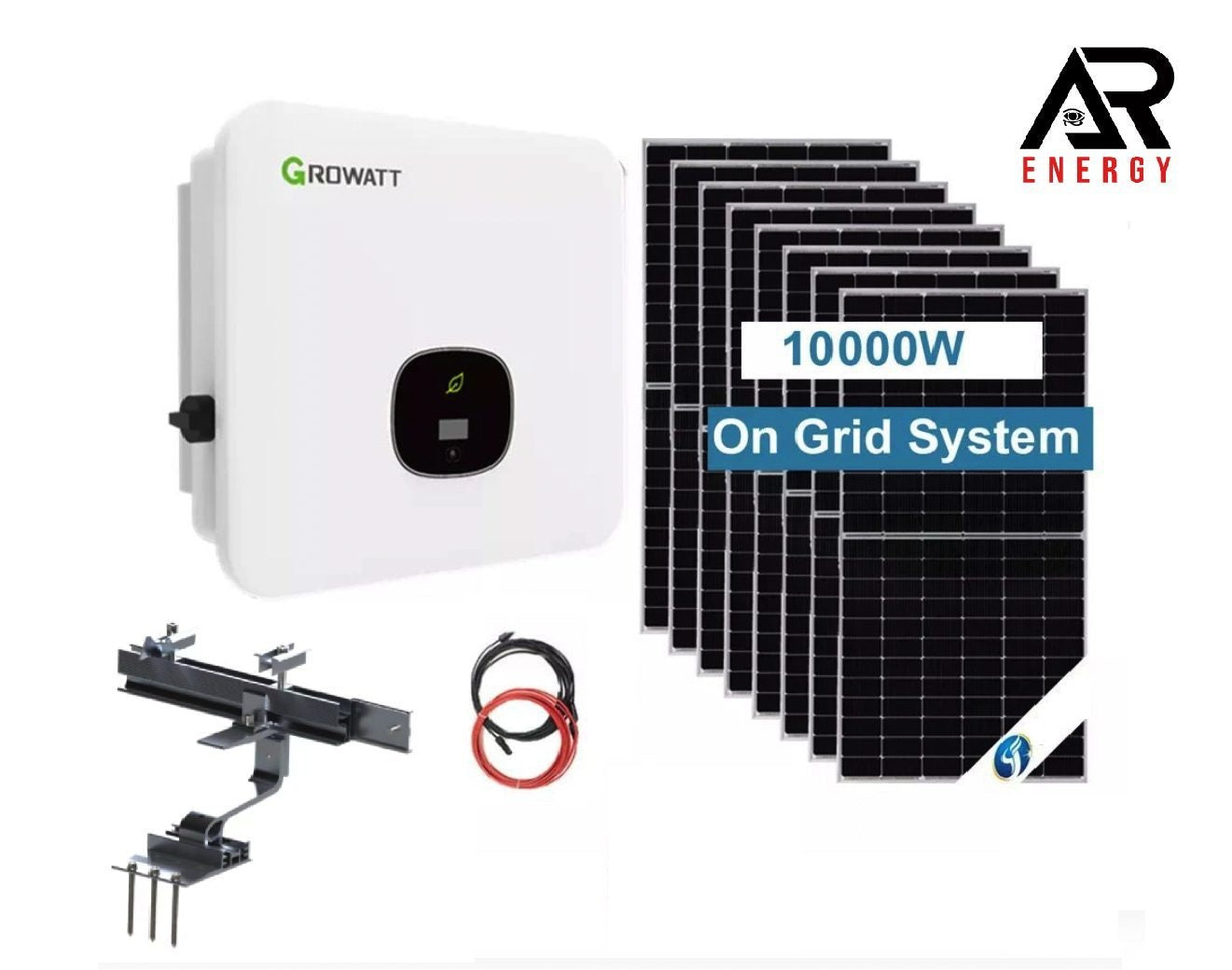 Мрежов трифазeн инвертор 10 kWp с премиум соларни панели