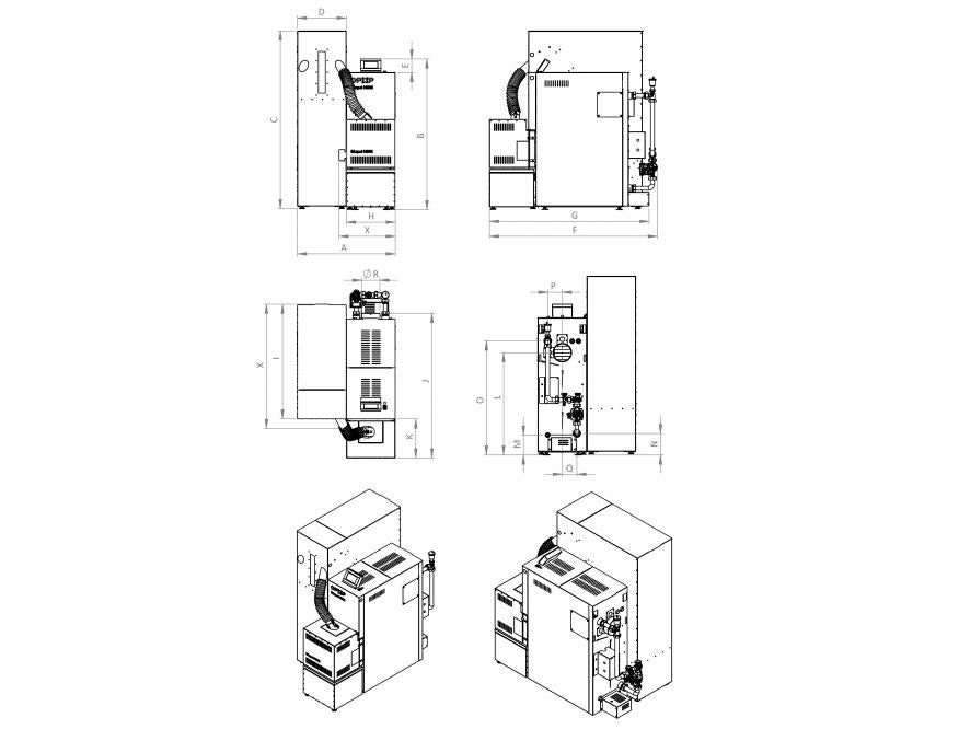 OPOP BIOPEL MINI PLUS CA SET 40 kW (бункер 220 kg)