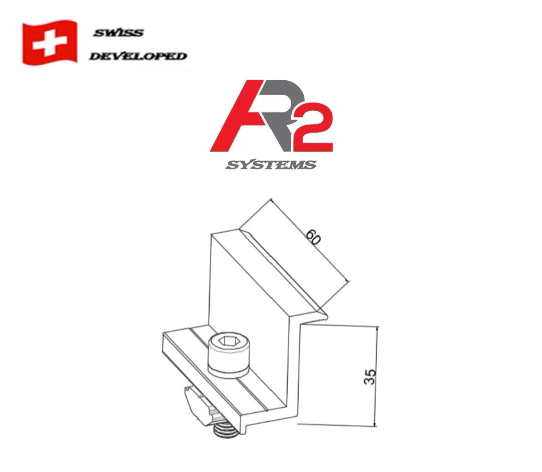 Пакет от 50 броя – клипсове за мини релса краен комплект AR2-EC01-35