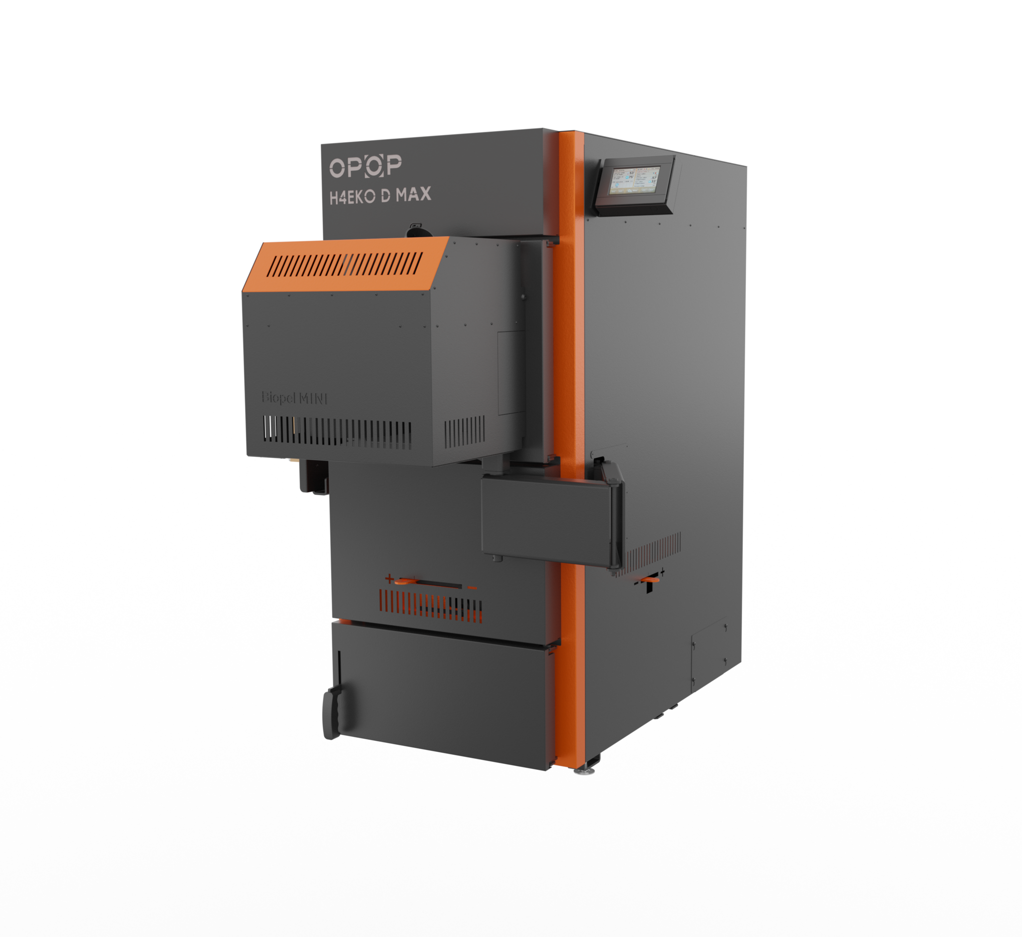 OPOP H455 EKO-D MAX KOMBI - Combined wood/pellet boiler 55 kW
