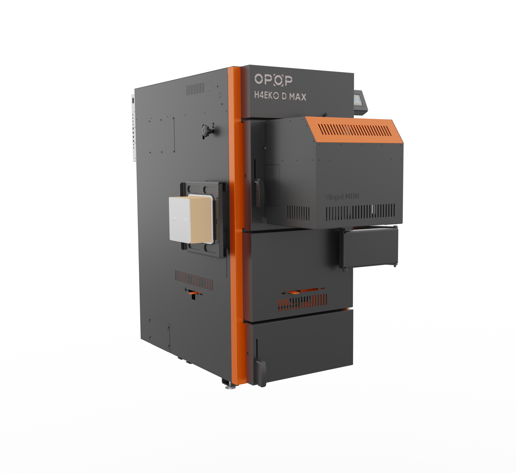 OPOP H455 EKO-D MAX KOMBI - Combined wood/pellet boiler 55 kW