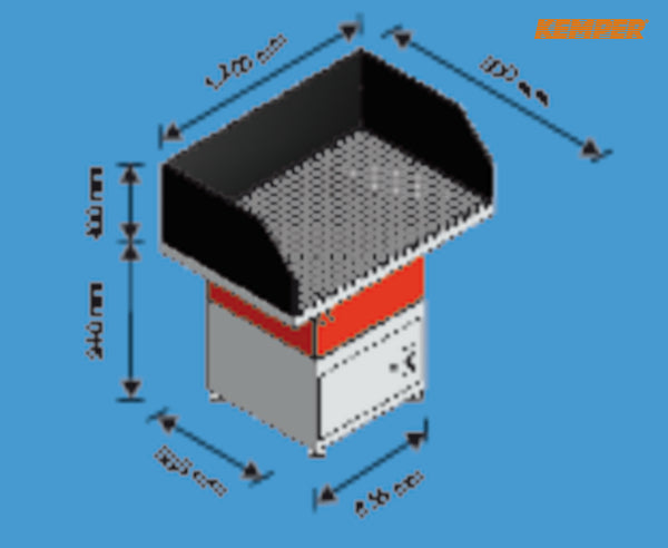 KEMPER Filter-Table · 1.400 m³/h · 1,5 kW · 3 x 400 V