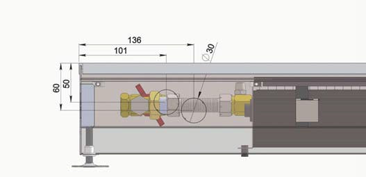 Подов конвектор KT110